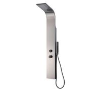 Esseflat panneau de douche hydromassant thermostatique gris gun métal Essebagno
