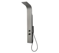 Essegun panneau de douche thermostatique gris gun métal Essebagno