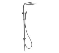 Essekadra colonne de douche sans mitigeur gris gun métal Essebagno