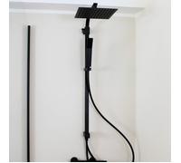 Essekadra colonne de douche sans mitigeur noire Essebagno