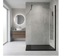 Essekaska panneau de douche hydromassant façon inox Essebagno