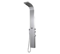 Essekaska panneau de douche hydromassant façon inox Essebagno