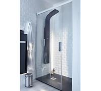 Essekaska panneau de douche hydromassant noir Essebagno