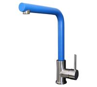 Esseloki mitigeur évier façon inox et bec bleu Essebagno