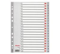 Esselte 100107 Intercalaire De Classement Onglet Avec Index Numérique Polyvinyl Chloride (Pvc)