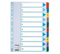Esselte 100161 Intercalaire De Classement Onglet Avec Index Numérique Carton