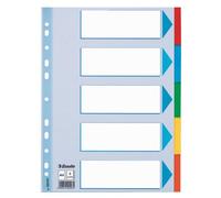 Esselte 100191 intercalaire de classement Onglet avec index vierge Carton