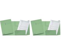 ESSELTE 1033308 - Subcarpetas de 3 solapas 275 grs DIN A4 color vert (Lot de 2)