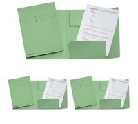 ESSELTE 1033308 - Subcarpetas de 3 solapas 275 grs DIN A4 color vert (Lot de 3)