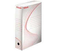 Esselte 128080 Lot de 25 Boites archives dos 80 mm Blanc