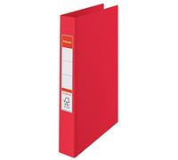 Esselte - 14459 - Classeur à 4 anneaux en Polypropylène - A4 - 35 mm - Rouge