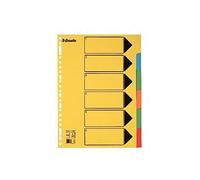 Esselte 2230625 Intercalaire Format A4 Nombre de touches 6 Multicolore