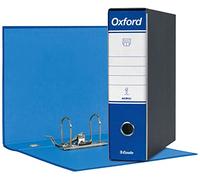 Esselte 390783050, Classeur Oxford, format commercial, carton, dos 8 cm pour classeur, boîte de 6 pièces, bleu