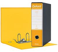 Esselte 390783090, Classeur Oxford, format commercial, carton, dos 8 cm pour classeur, boîte de 6 pièces, jaune