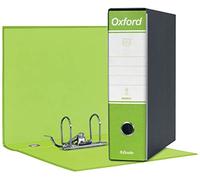 Esselte 390783600, Classeur Oxford, format commercial, carton, dos 8 cm pour classeur, boîte de 6 pièces, vert citron