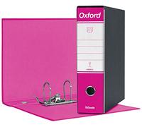 Esselte 390783900, Classeur Oxford, format commercial, carton, dos 8 cm pour classeur, boîte de 6 pièces, Fuchsia