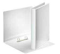Esselte 49708 Lot de 10 classeurs de présentation, en polypropylène, avec poches, 2 anneaux ronds, format A4, 25 mm, en polypropylène, blanc