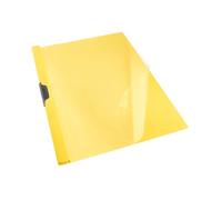 ESSELTE 563740 - Dossiers CLIPFILES PVC clip metálico A4 lomo 3 mm capacidad 30 hojas color amarillo Vivida