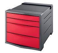 Boîte à tiroirs Europost - rouge