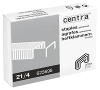 Esselte Agrafes pour agrafeuses Centra 21, 21/4 mm, pas de 6, paquet de 2 000