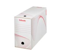 Esselte Boîte archives 25 x 35 cm Boxy en carton - Dos 15 cm - Blanc - Lot de 5