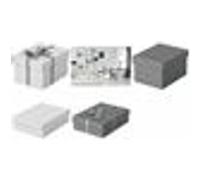 Esselte Boîte de rangement et cadeau Home S – set de 3, gris
