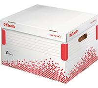 Esselte Boîte de Stockage et de Transport Speedbox for Binders, Capacité: 5 Classeurs 75mm, Blanc, 623914