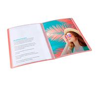 Protège-documents Esselte Colour Breeze polypropylène A4 - 40 pochettes - 80 vues - corail