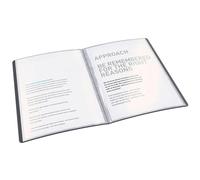 Esselte Vivida Reliure protège-documents souple en polypropylène avec 40 pochettes A4 80 feuilles Noir