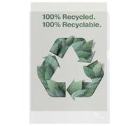 Esselte Chemises A4 Rexel Recycle, en PP gaufré ultra-résistant, lot de 100 | pour le bureau, l’école ou la maison; plastique non toxique (déchets industriels, chutes ou résidus de production).