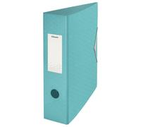 Esselte - Classeur à Levier, Capacité 500 Feuilles, Dos de 82 mm, Classeur A4 Léger, Maison / Bureau, Motif Texturé, Gamme Colour'Breeze, Bleu, 626217