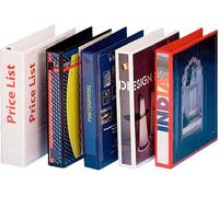 Esselte - classeur à anneaux personnalisable, format A4 maxi, anneaux 2D de 25 mm, blanc