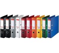 Classeur à levier plastifié Esselte Standard A4 - Dos 7,5 cm - Coloris assortis