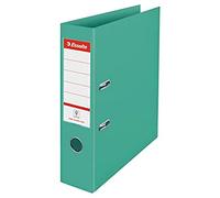Esselte - Classeur à Levier, Capacité 500 Feuilles, Dos de 75 mm, Classeur A4 Léger & Solide, Maison / Bureau, Motif Texturé, Gamme Colour'Breeze, Vert, 626213