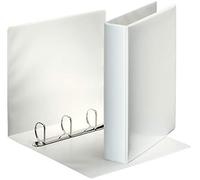 Classeur 4 anneaux cartonné Esselte personnalisable A4 - Dos 6,5 cm - Blanc