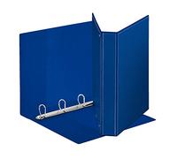 ESSELTE Classeur Display en PP personnalisable (3 poches) à anneaux 4-30 - D - f.to maxi - bleu - 394756500