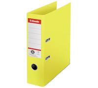 Esselte Classeur n° 1, 500 feuilles DIN A4 (80 g/m²), carton, jaune robuste | Ce système permet un classement rapide et facile; capacité de dos de 75 mm; pour un classement organisé.