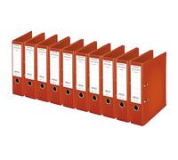 Esselte, Classeurs à levier A4 Chromos, Rouge, Dos de 80 mm, Plastique, Lot de 10, 230107