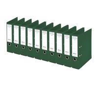 Esselte, Classeurs à levier A4 Chromos, Vert, Dos de 80 mm, Plastique, Lot de 10, 230105