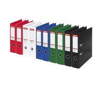 Esselte, Classeurs à levier A4 N°1, Assorti classique, Dos de 75 mm, Plastique, Lot de 10, Gamme Vivida, 811890