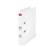 Esselte, Classeurs à levier A4 N°1, Blanc, Dos de 50 mm, Plastique, Lot de 1, Gamme Vivida, 811400