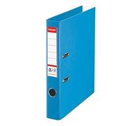 Esselte, Classeurs à levier A4 N°1, Bleu clair, Dos de 50 mm, Plastique, Lot de 1, Gamme Vivida, 811411