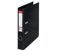 Esselte, Classeurs à levier A4 N°1, Noir, Dos de 50 mm, Plastique, Lot de 1, Gamme Vivida, 811470