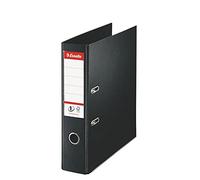 Esselte, Classeurs à levier A4 N°1, Noir, Dos de 75 mm, Plastique, Lot de 1, Gamme Vivida, 811370