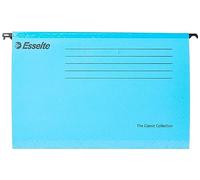 Esselte Classique 90334 Classeur suspendu renforcé, Foolscap, Paquet de 25, Onglets Inclus, Bleu