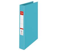Esselte Colour'Breeze 626497 Lot de 10 classeurs à anneaux avec capacité de 190 feuilles, dos 42 mm, 2 anneaux et couverture rigide, pour la maison, le bureau, bleu
