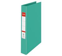 Esselte Colour'Breeze 626498 Lot de 10 classeurs à anneaux avec capacité de 190 feuilles, dos 42 mm, 2 anneaux et couverture rigide, pour la maison, le bureau, vert