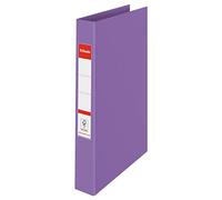 Esselte Colour'Breeze 628434 Lot de 10 classeurs à anneaux avec capacité de 190 feuilles, dos 42 mm, 2 anneaux et couverture rigide, pour la maison, le bureau, lavande