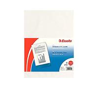 Esselte Enveloppes "U" de luxe, transparent, feuille en polypropylène brillant, 1 paquet x 25 pièces