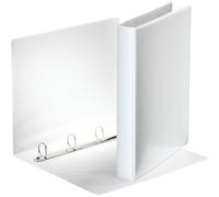 Classeur 4 anneaux cartonné Esselte personnalisable A4 - Dos 4,5 cm - Blanc
